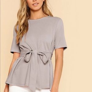 Shein Wrap Top - Women | Color: Grey | Size: XS